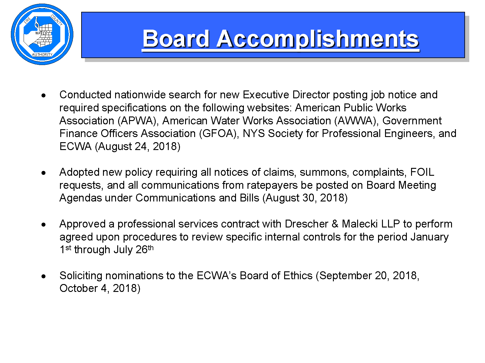 erie county water authority